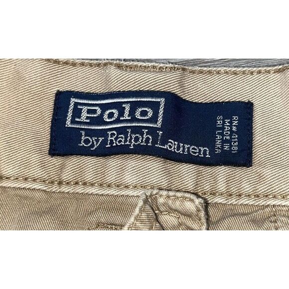 Ralph Lauren Pants Mens 40x30 Khaki Cargo Polo 67 Chino Vintage 90s DISTRESS Y2K - Picture 6 of 13
